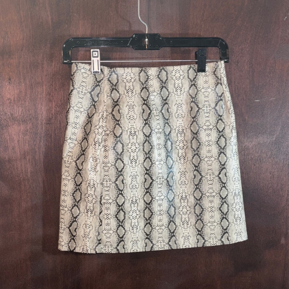 Altar'd State Snake Print Mini Skirt